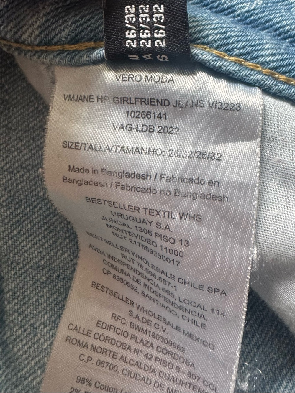 Vero Moda “Jane” High-rise Girlfriend Jeans. Size 26/32 - Picture 4 of 5